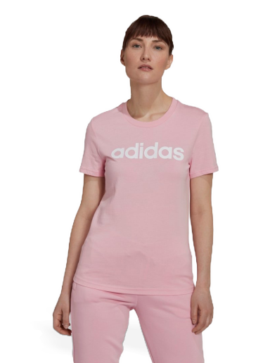 Póló adidas Originals LOUNGEWEAR Essentials Slim Logo Tee Rózsaszín | HL2051
