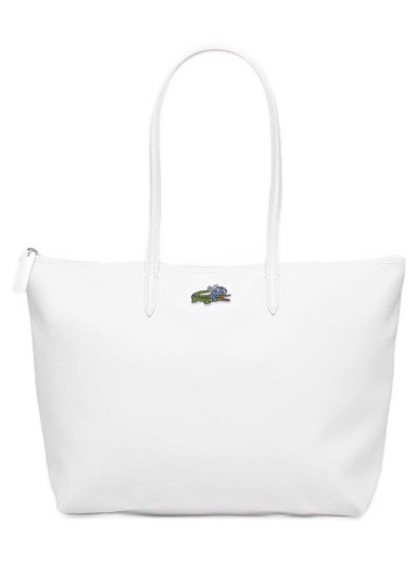 Vászontáskák Lacoste x Netflix Croc Print Tote Bag Fehér | NF4291FX