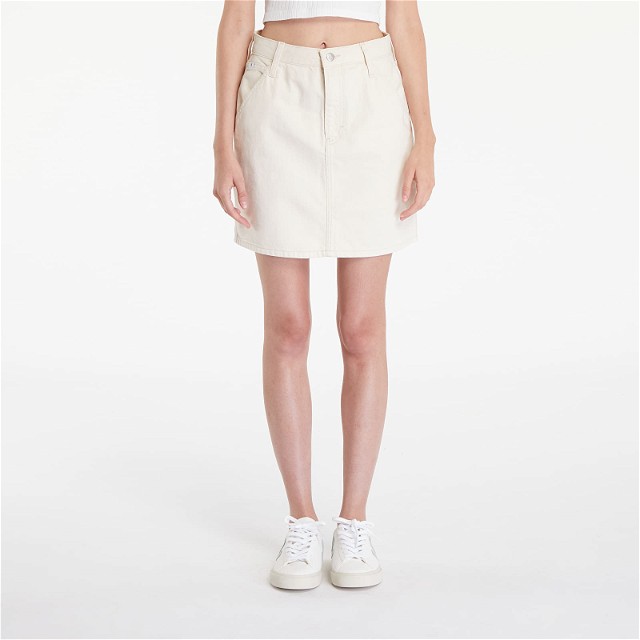 Szoknya CALVIN KLEIN Hr A-Line Mini Skirt Hammerloop White Fehér | J20J224345 1AA