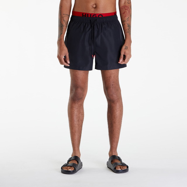 Rövidnadrág BOSS Flex Shorts Black/ Red Fekete | 50496287-001