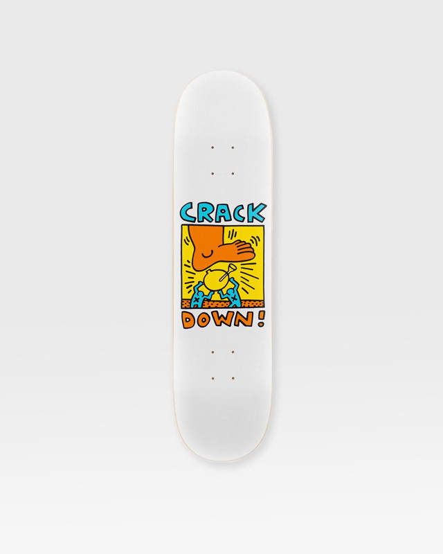 Skate The Skateroom Keith Haring Crack Down Deck Fehér | 5407006113164