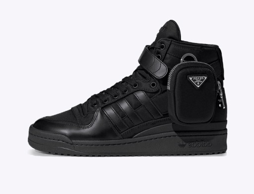 Sneakerek és cipők adidas Originals Prada x adidas Forum High "Black" Fekete | GY7040