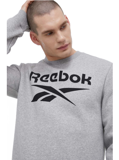 Sweatshirt Reebok Fleece Stacked Logo Crew Sweatshirt Szürke | H54793.