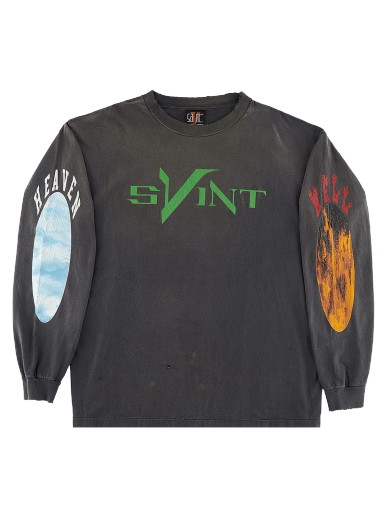 Póló Saint Michael x Vlone Skull Long-Sleeve Tee Szürke | SM A22 0000 077