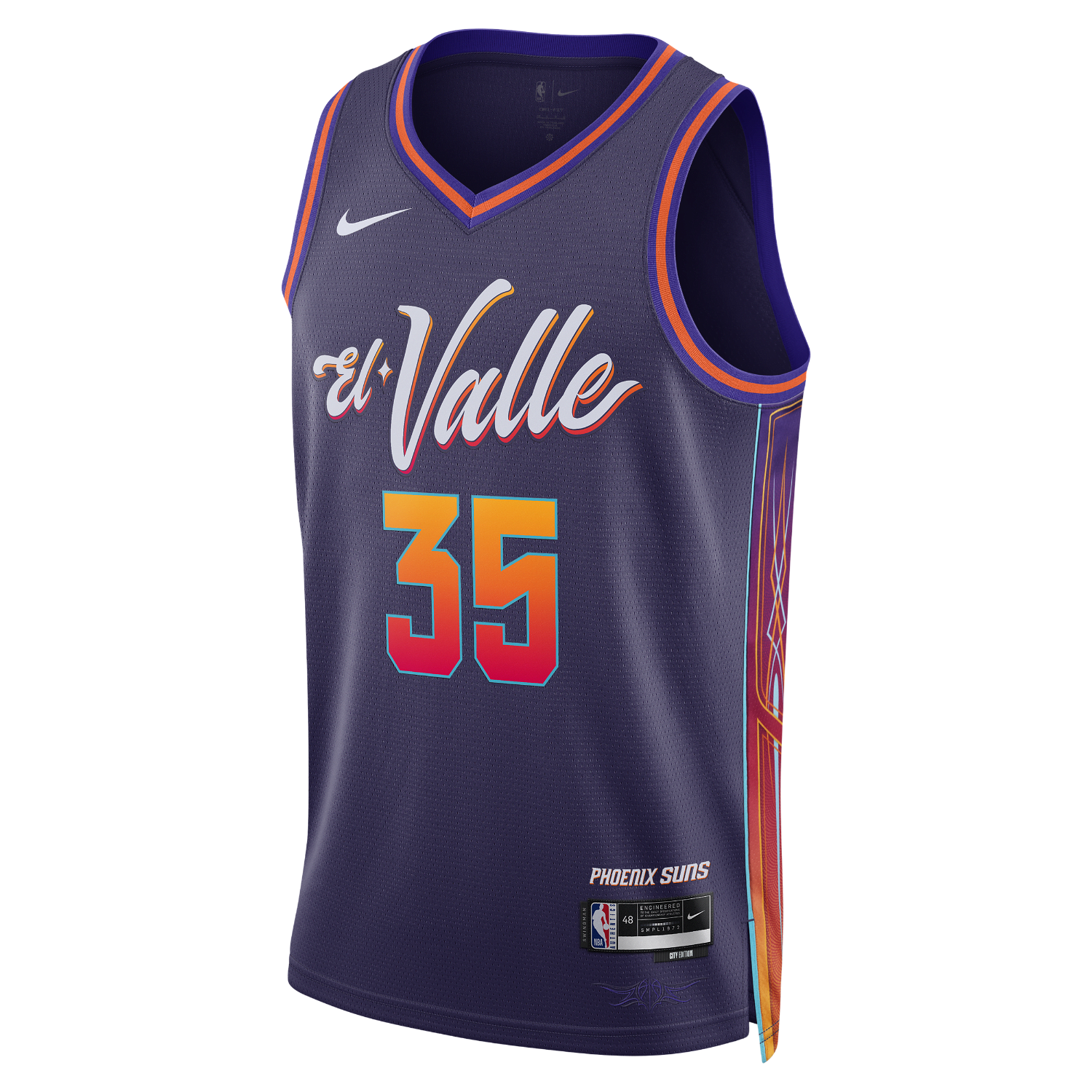 Sportmezek Nike Dri-FIT NBA Swingman Jersey Kevin Durant Phoenix Suns City Edition 2023/24 Sötétkék | DX8516-539, 0