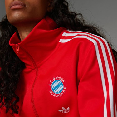 Sweatshirt adidas Performance FC Bayern Beckenbauer Track Top 
Piros | IS0340, 4