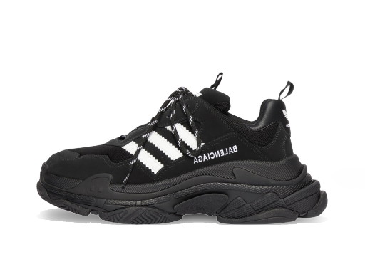 Sneakerek és cipők Balenciaga adidas x Triple S Black White W Fekete | 712764W2ZB21090
