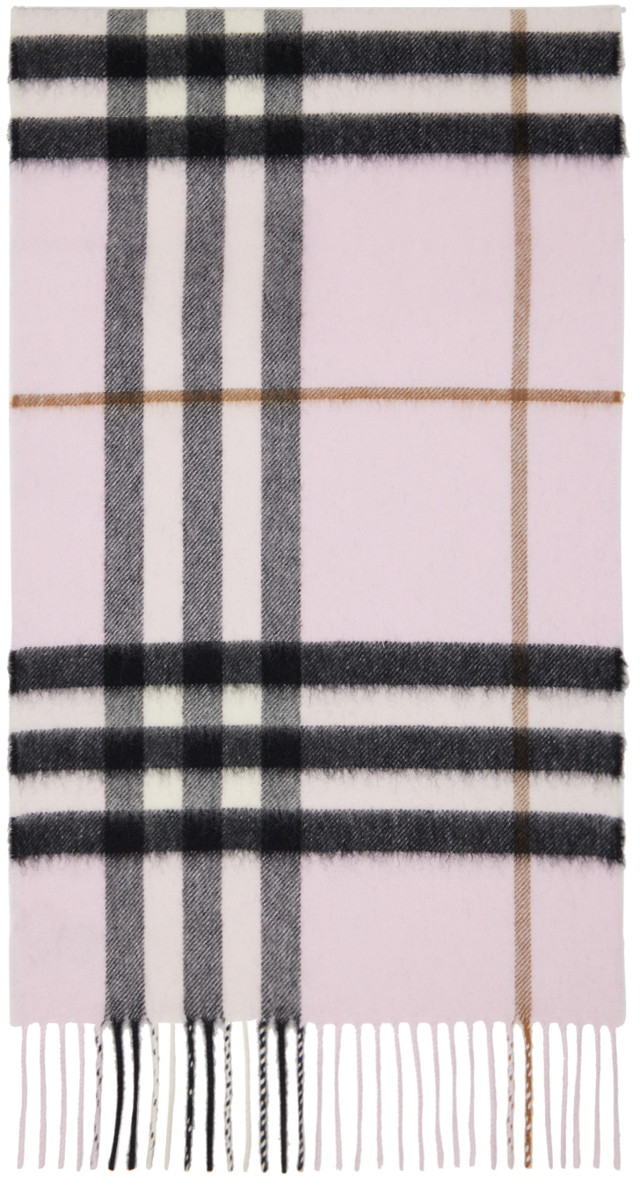 Sálak és kendők Burberry Classic Check Scarf Pink Rózsaszín | 8049711