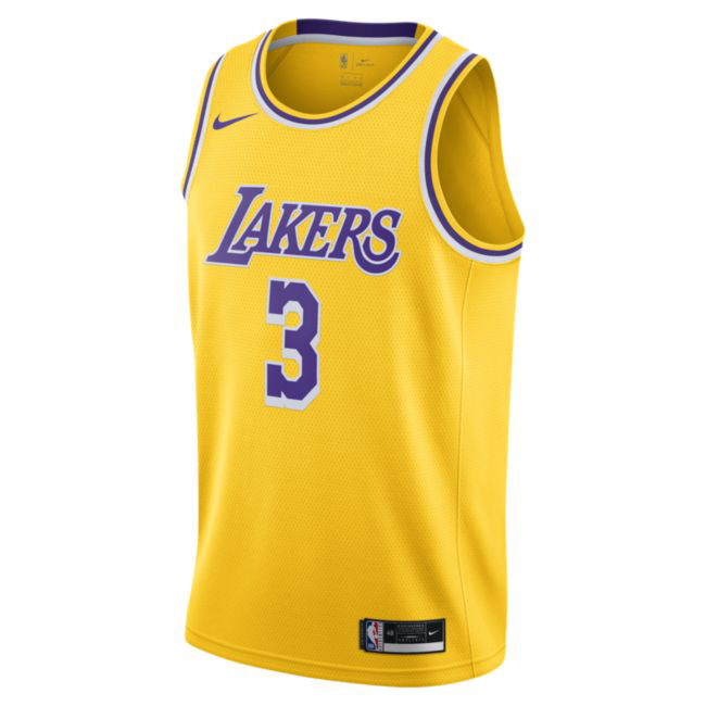 Sportmezek Nike Anthony Davis Lakers Icon Edition 2020 Jersey Sárga | CW3669-728, 0