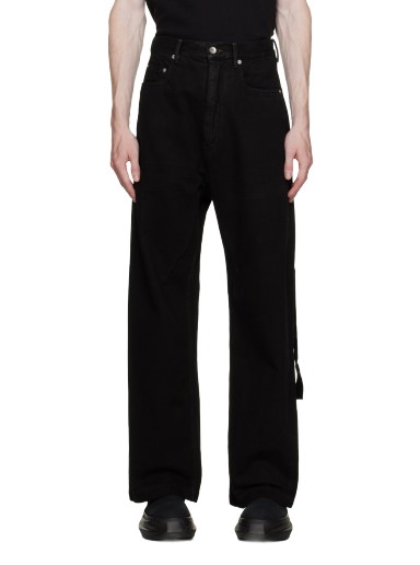 Farmer Rick Owens DRKSHDW Geth Jeans Fekete | DU02C5356 BB