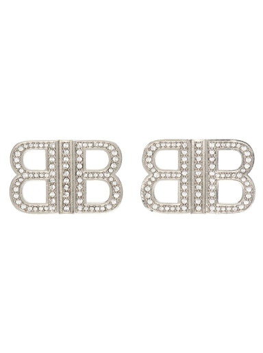 Fülbevaló Balenciaga BB 2.0 XS Earrings Szürke | 719023 TZ05S