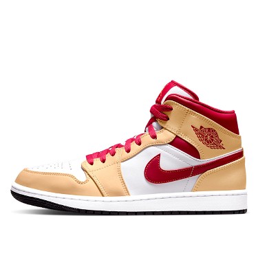 Sneakerek és cipők Jordan Air Jordan 1 Mid "Beige White Red" Többszínű | 554724-201, 1