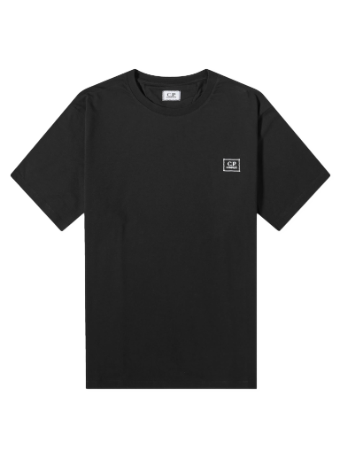 Póló C.P. Company Logo Detail T-Shirt Fekete | 15CMTS201A-006586W-999