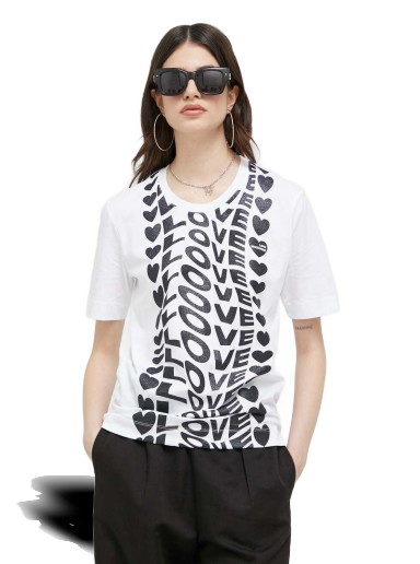 Póló Moschino Love Cotton T-shirt Fehér | W.4.F15.4H.M.3876