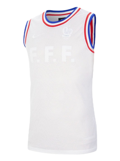 Sportmezek Nike FFF France Sleeveless Jersey White Fehér | CV5664-100