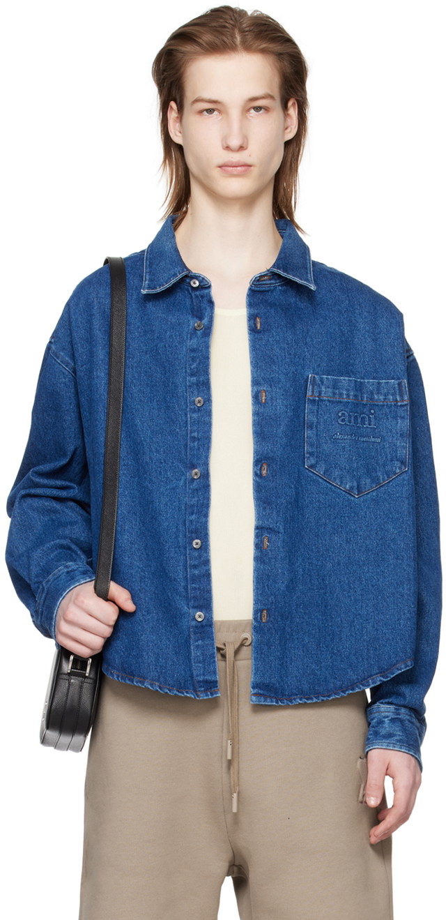 Paris Embossed Denim Shirt