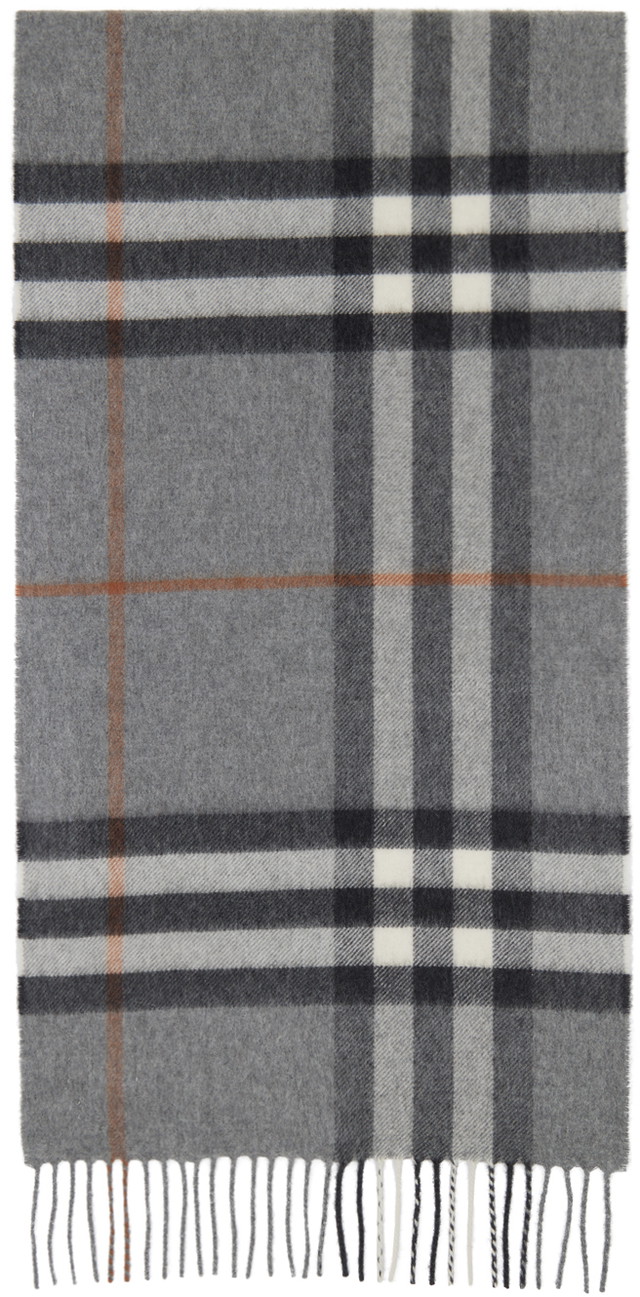 Sálak és kendők Burberry Check Scarf Gray Szürke | 8016395