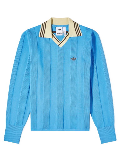 Pulóver adidas Originals Wales Bonner x Crewneck Kék | IN5954