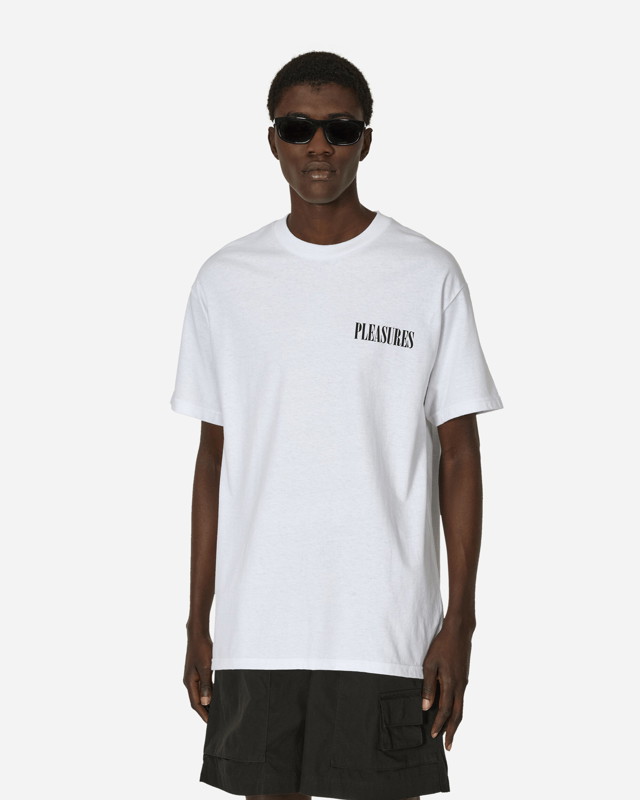 Póló Pleasures Vertical T-Shirt White Fehér | 9505038 WHITE