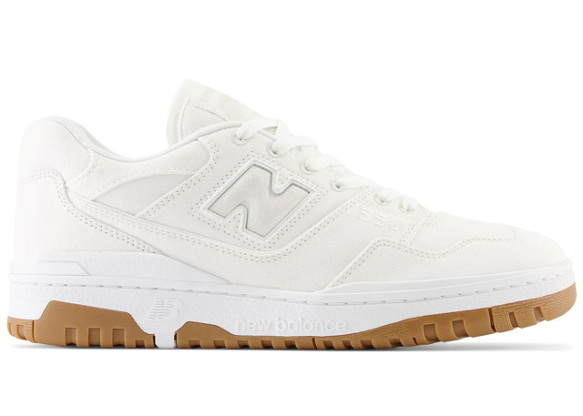 Sneakerek és cipők New Balance 550 White Canvas Gum Fehér | BB550CVA