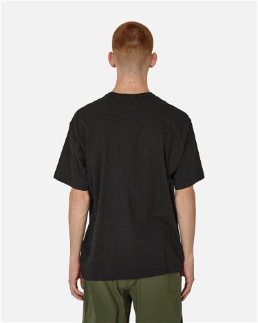 Póló Stone Island Garment Dyed Embroidered Logo T-Shirt Fekete | 801520457 V0029, 4