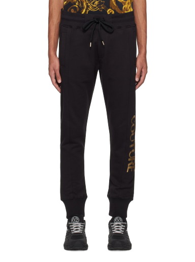 Sweatpants Versace Drawstring Sweatpants Fekete | E76GAAT00_ECF01T