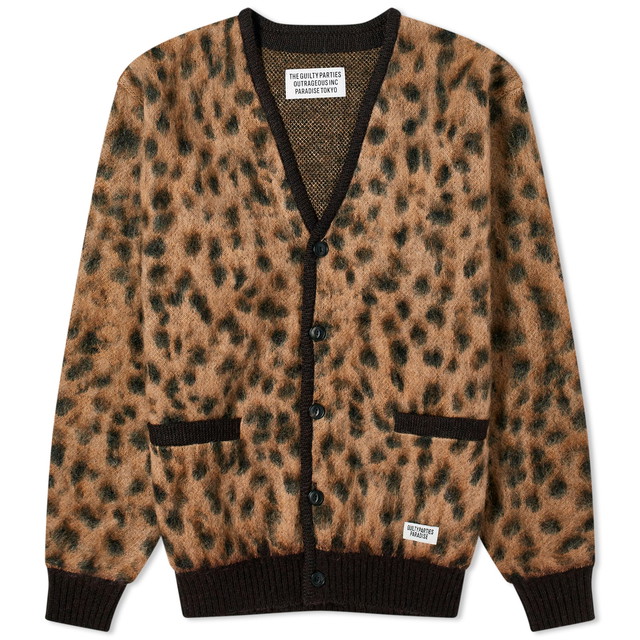 Leopard Mohair Cardigan