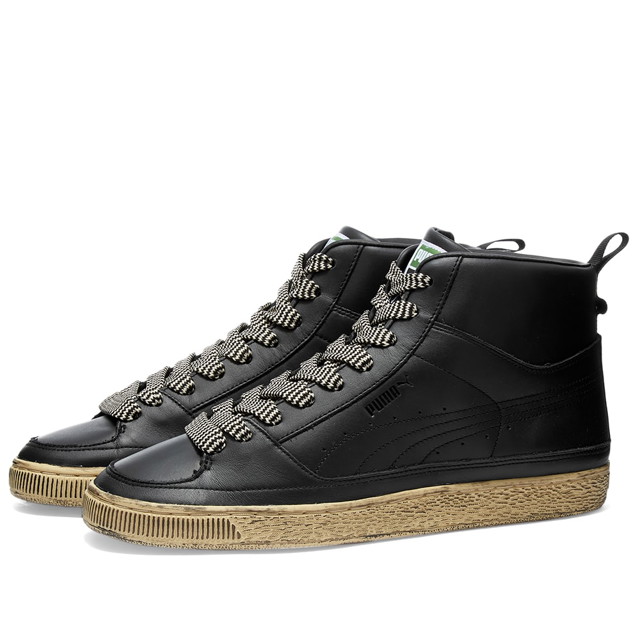 Sneakerek és cipők Puma Suede Mid x Rhuigi Hoops Black Fekete | 382156-01