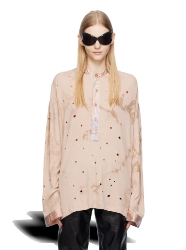 Póló Acne Studios Beige Distressed Bézs | BL0351-