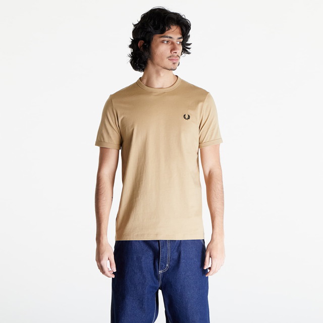 Póló Fred Perry T-Shirt Ringer T-Shirt Bézs | M3519 U88