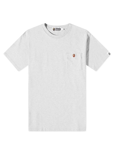 Póló BAPE A Bathing Ape Ape Head One Point Pocket Tee Fehér | 001CSI801009M-GRY