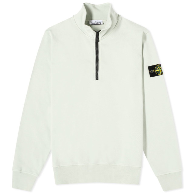 Pulóver Stone Island Garment Dyed Half Zip Sweat Bézs | 801561951-V0051