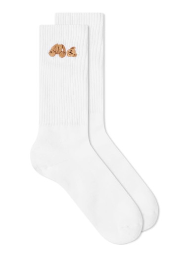 Zoknik és harisnyanadrágok Palm Angels Kill the Bear Sock Fehér | PMRA001C99FAB0010160