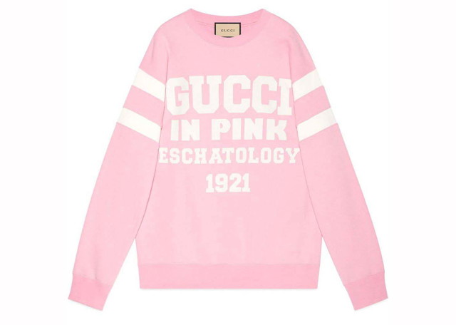 Sweatshirt Gucci 25 Eschatology Sweatshirt Pink Rózsaszín | 662081 XJDL6 5904