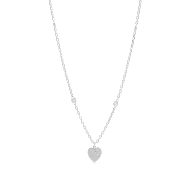 Jewellery Heart Enamel Necklace "Silver"