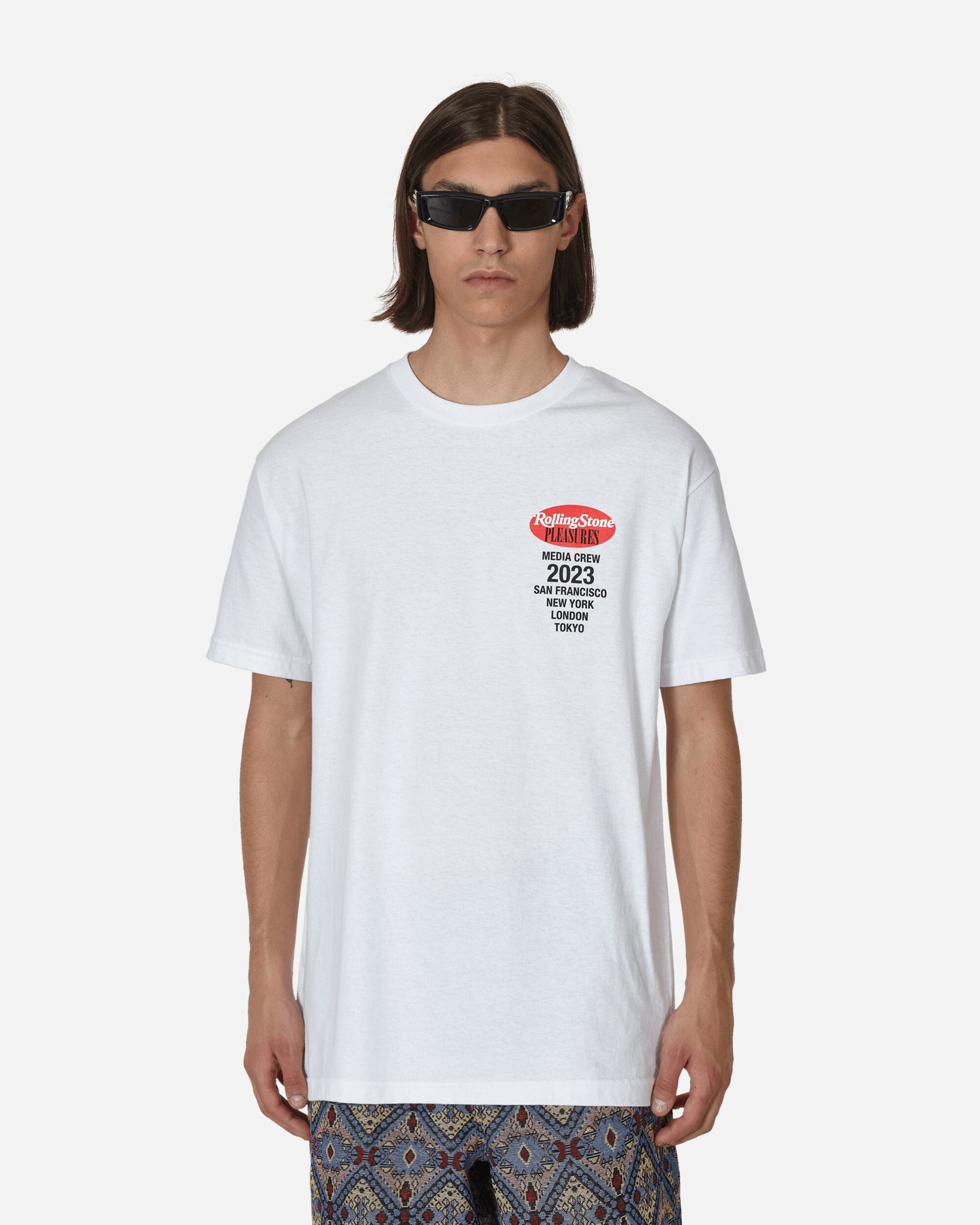 Póló Pleasures Rolling Stone T-Shirt Fehér | P23SU056 WHITE, 1