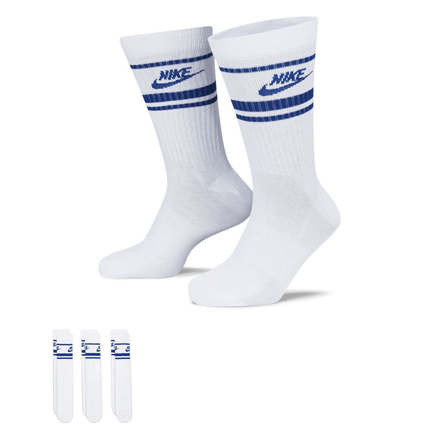 Fehérnemű és zoknik Nike Everyday Essential Crew Socks 3-Pack Fehér | DX5089-105, 0