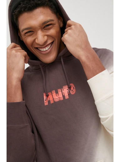 Sweatshirt HUF Shake Dye Hoodie Barna | pf00415