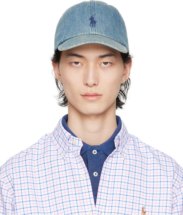 Kupakok Polo by Ralph Lauren Blue Classics Denim Cap Kék | 710935283001