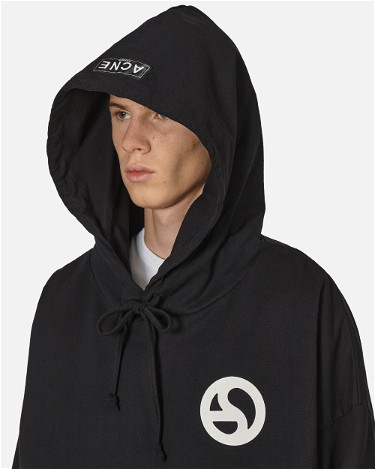 Sweatshirt Acne Studios Logo Hoodie Fekete | CI0161- 900, 5