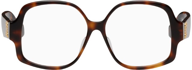 Napszemüveg Loewe Tortoiseshell Round Glasses Barna | LW50051FW55052