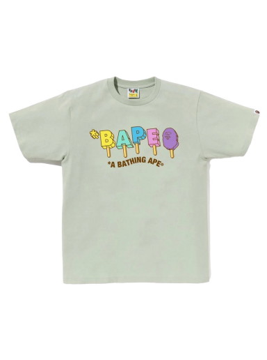 Póló BAPE Popsicle Tee Zöld | 1J30-110-069