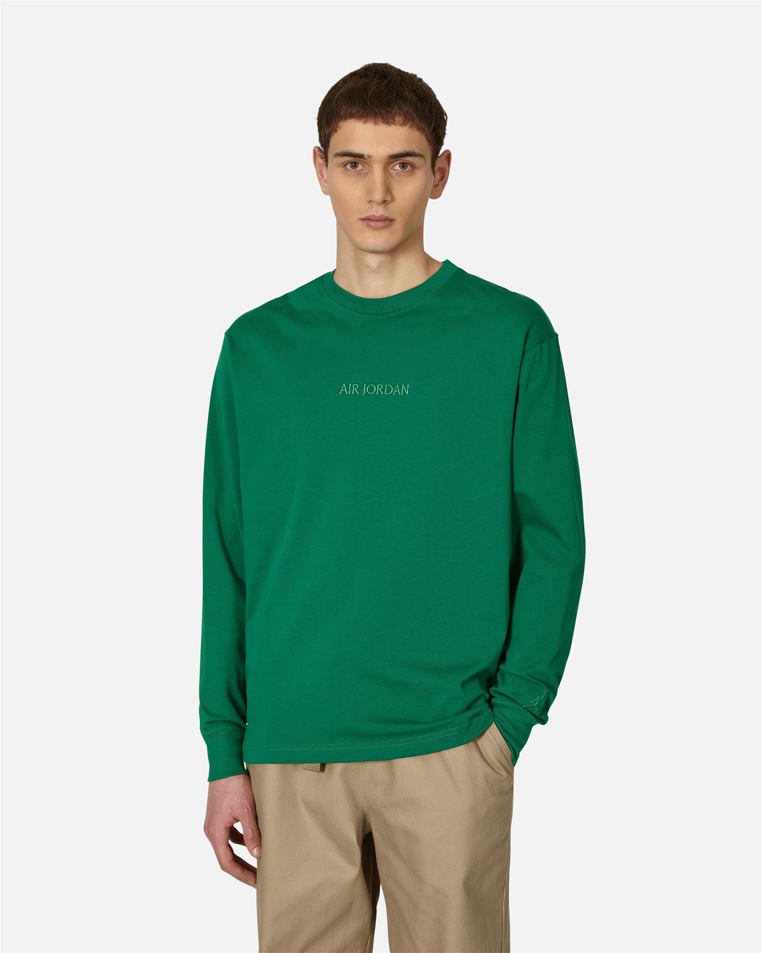 Póló Jordan Wordmark Longsleeve T-Shirt Zöld | FJ0702-302, 0