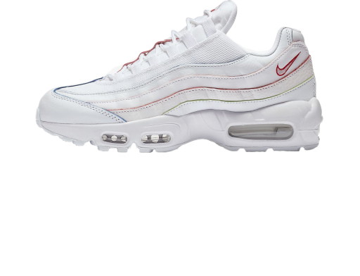 Sneakerek és cipők Nike Air Max 95 Triple White Rainbow Borders W Fehér | AQ4138-100