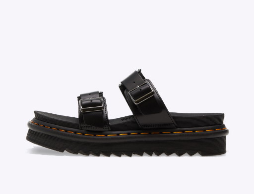 Sneakerek és cipők Dr. Martens Myles Brando Leather Buckle Slide Fekete | 23523001