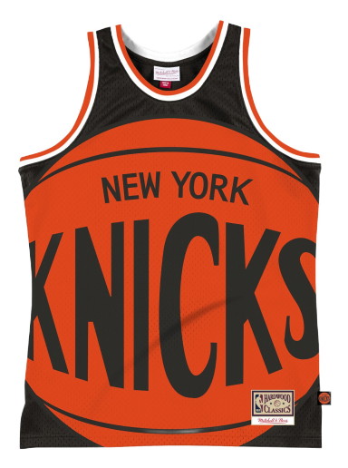 Sportmezek Mitchell & Ness Blown Out Fashion Jersey New York Knicks 
Narancssárga | MSTKBW19146-NYKBLCK