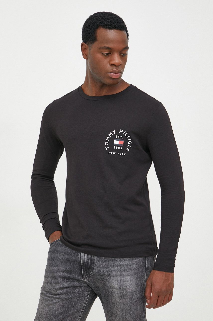 Póló Tommy Hilfiger Cotton T-Shirt Fekete | MW0MW27911.9BYY, 0