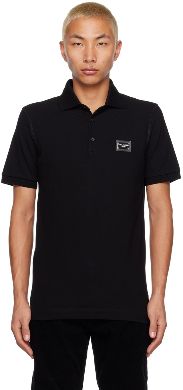 Pólóingek Dolce & Gabbana Black Tag Polo Fekete | G8PL4TG7F2H