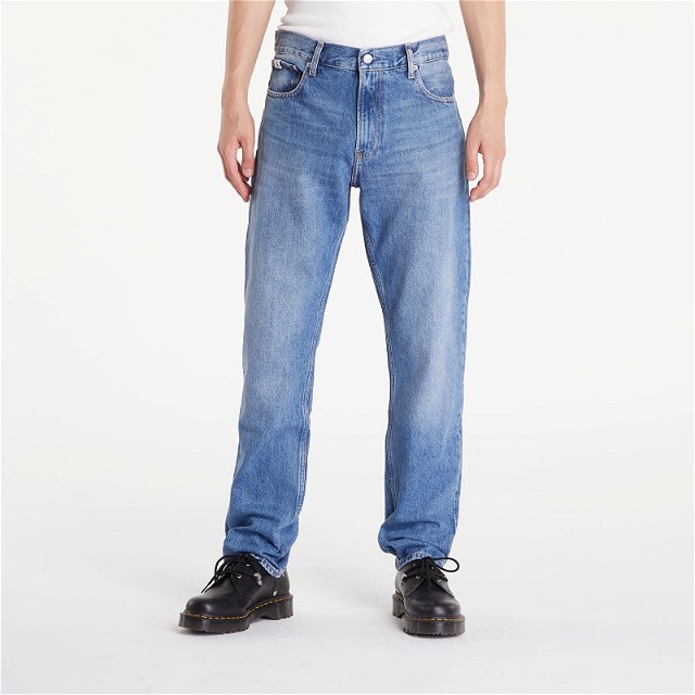 Farmer CALVIN KLEIN Authentic Straight Jeans Denim Medium Kék | J30J325726 1A4