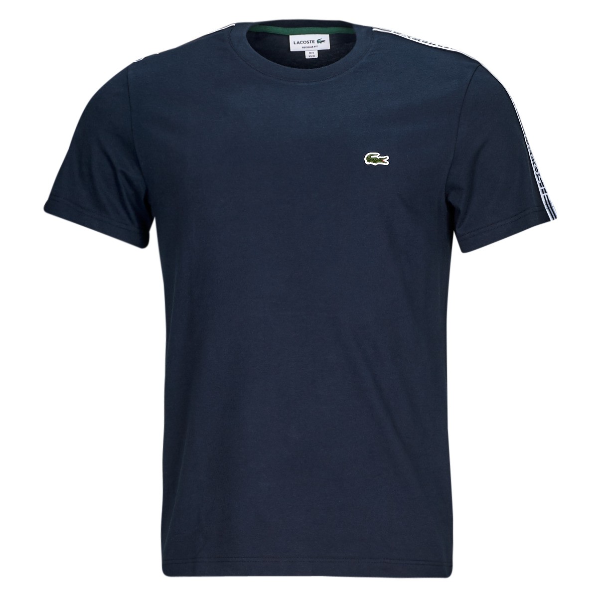 Pólóingek Lacoste Regular Fit Logo Stripe T-shirt Sötétkék | TH5071-166, 0